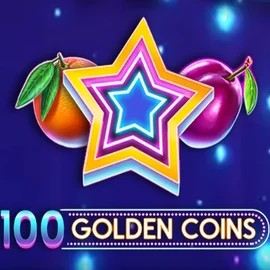 100 Golden Coins game by Amusnet Interactive – logo hosted on Rollflame Casino