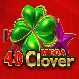 40 Mega Clover logo by Amusnet Interactive at Rollflame Casino