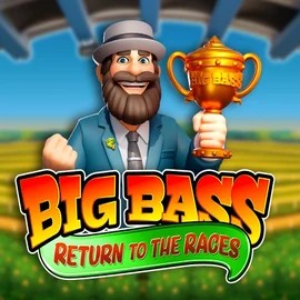 Official Slots logo: Big Bass Return to the Races by Pragmatic Play at Rollflame Casino