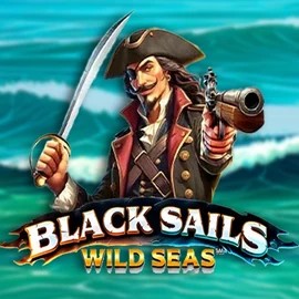Slots logo of Black Sails Wild Seas from Infinity Dragon Studios at Rollflame Casino