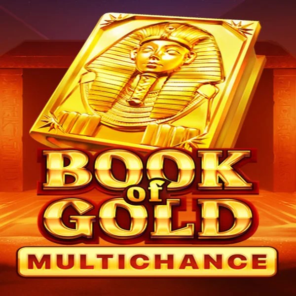 Book of Gold Multichance logo – Slots by Playson at Rollflame Casino