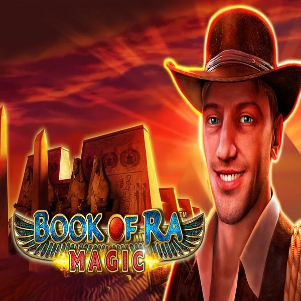 Book of Ra Magic logo – Slots by Greentube at Rollflame Casino