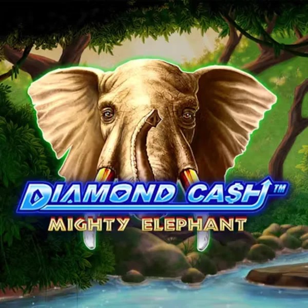 Diamond Cash Mighty Elephant by Greentube, showcased at rollflames.com – game logo