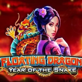 Floating Dragon Year of the Snake logo by Pragmatic Play Rollflame Casino