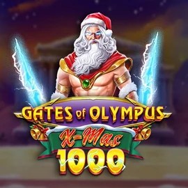 Gates of Olympus Xmas 1000 slot logo by Pragmatic Play at Rollflame Casino