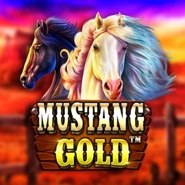 Mustang Gold logo by Pragmatic Play at Rollflame Casino