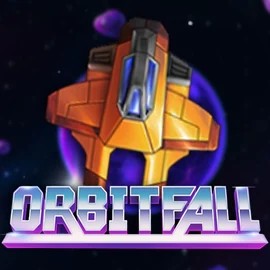 Official Slots logo: Orbitfall by ELK Studios at Rollflame Casino