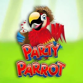 Party Parrot slot visual from Rival available on rollflames.com