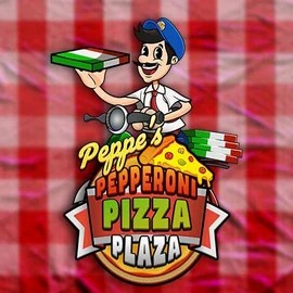 Peppe’s Pepperoni Pizza Plaza slot visual from Pragmatic Play available on rollflames.com